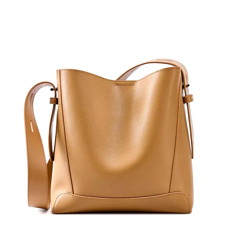 Modern Women Genuine Leather Shoulder Bag Large Capacity Cowhide Bags