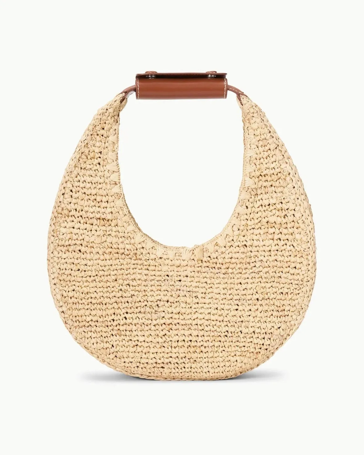 Moon Raffia Tote Bag in Natural/Tan