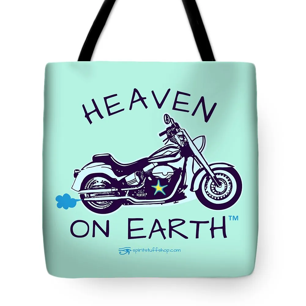 Motorcycle Heaven On Earth - Tote Bag