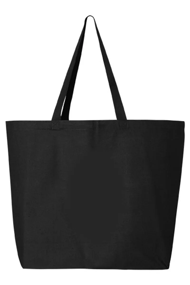 Neon Bunny Bow Canvas Jumbo Tote