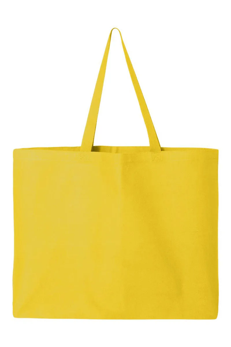 Neon Bunny Bow Canvas Jumbo Tote