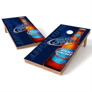 Official 2x4 Bud Light Bottle Beam Cornhole Game