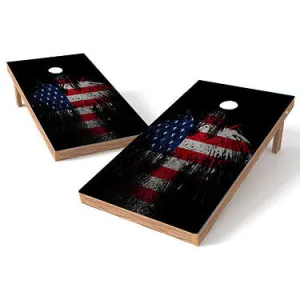 Official Size 2x4 Eagle Splash Cornhole Game