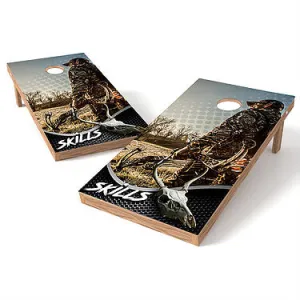 Official Size 2x4 Hunter Skills Skull Cornhole Game