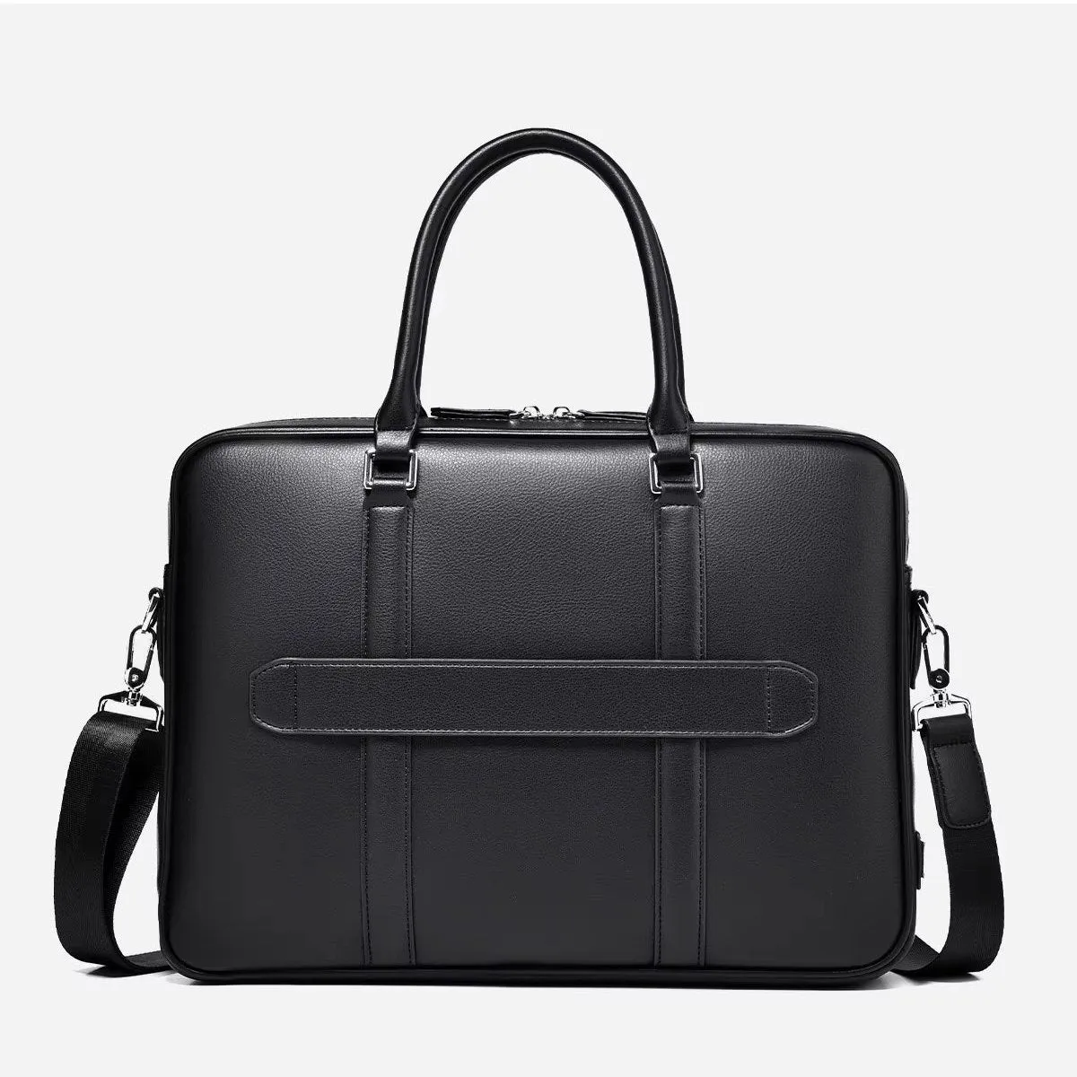 Omar | Leather Business Laptop Briefcase Crossbody Handbag