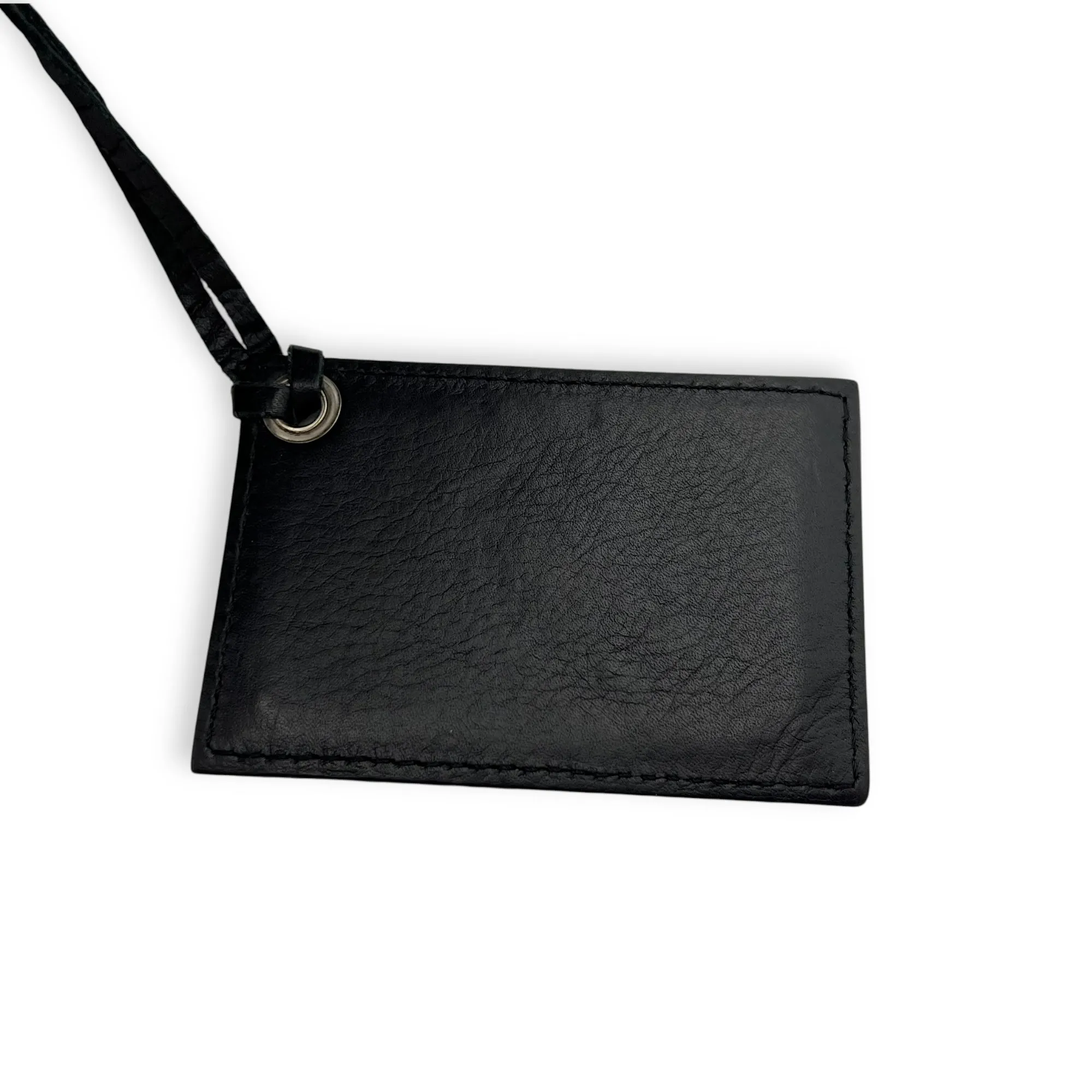 Papier Tote Bag Black in Calfskin, Silver hardware