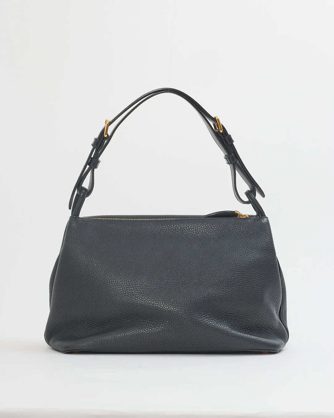 Prada Black Daino Leather Shoulder Bag