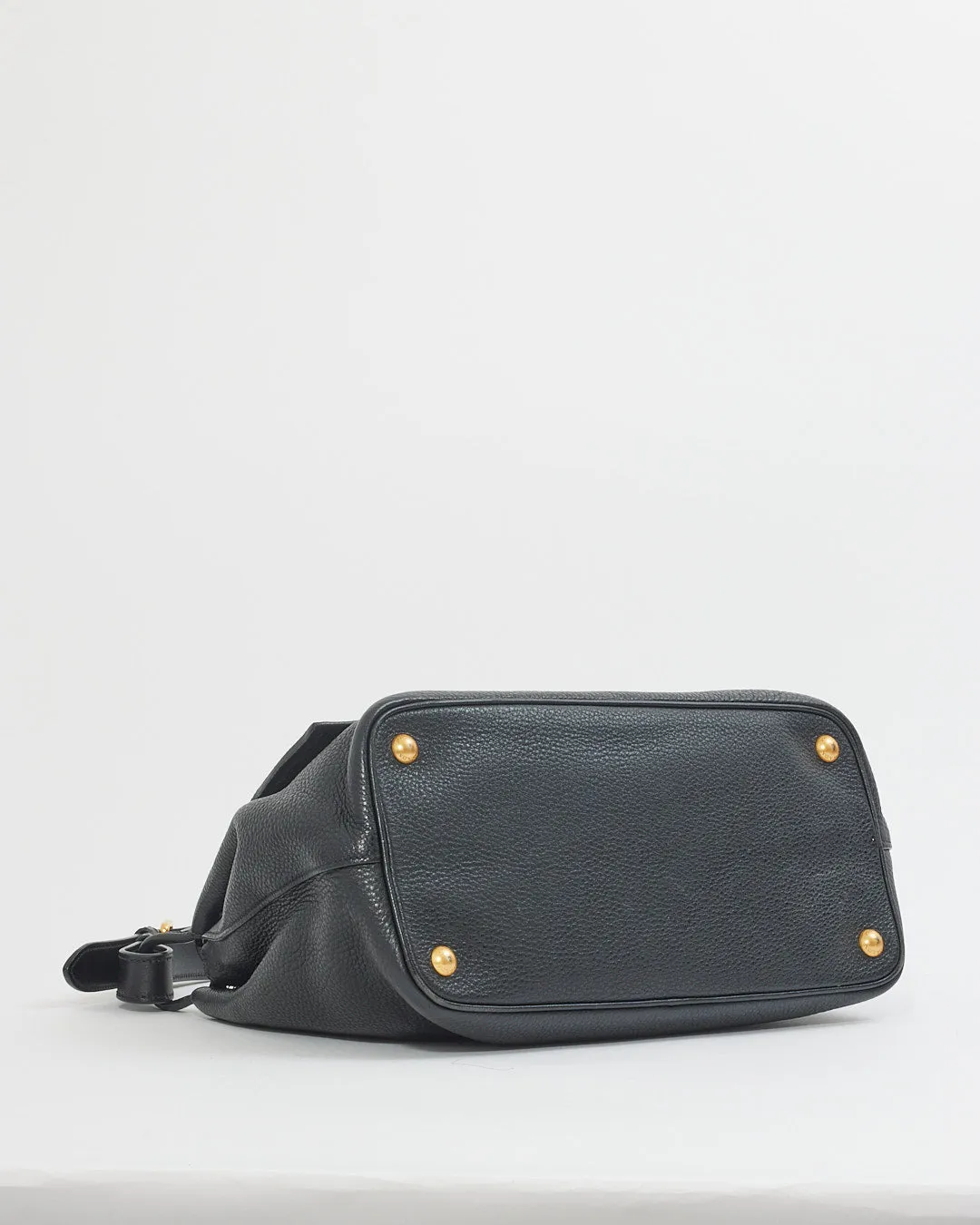Prada Black Daino Leather Shoulder Bag
