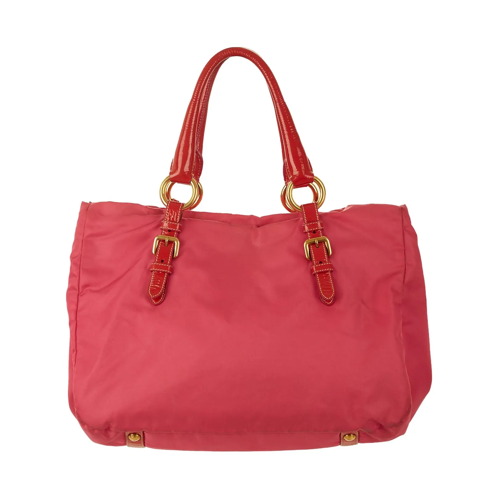 Prada Hot Pink Jeweled Jumbo Shoulder Bag