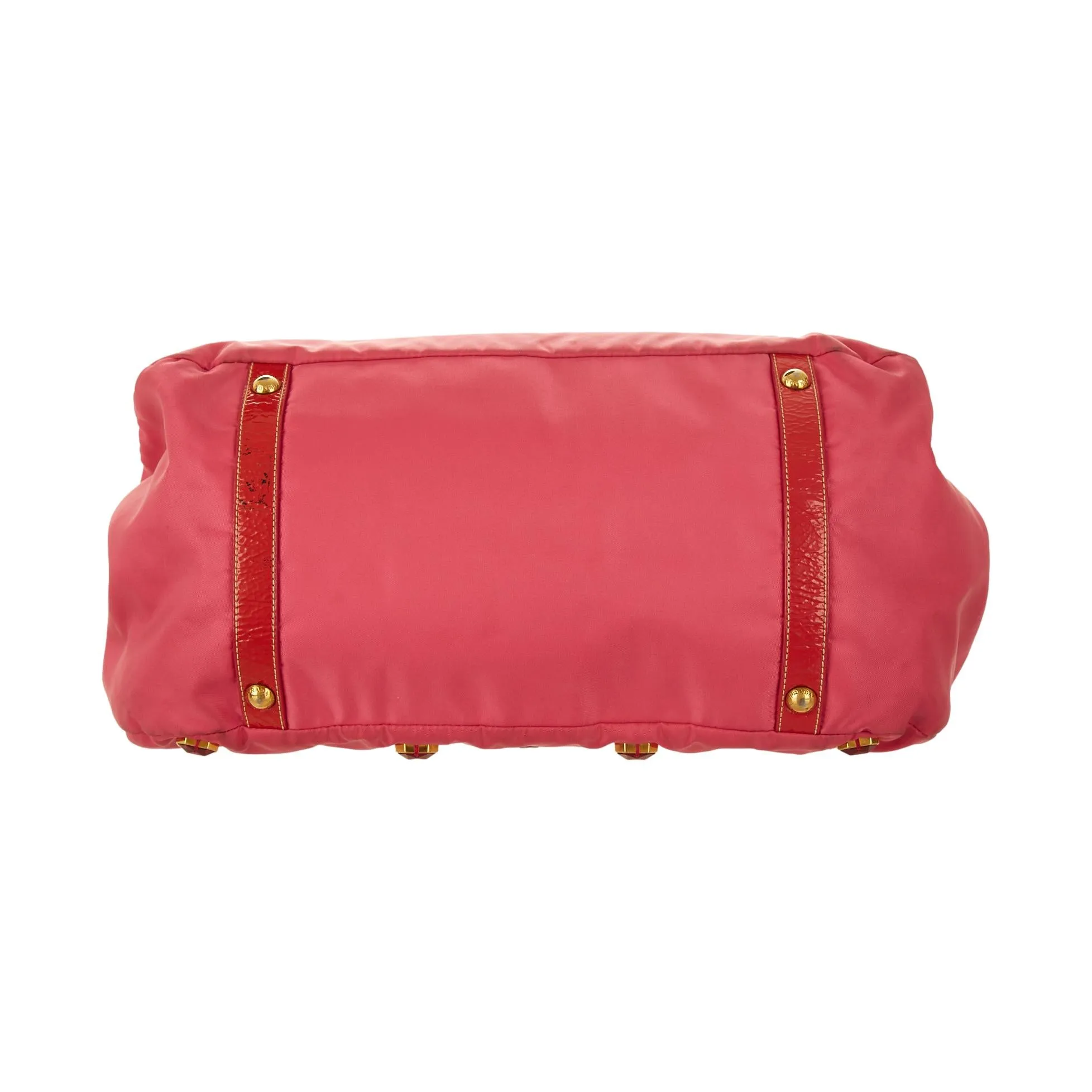 Prada Hot Pink Jeweled Jumbo Shoulder Bag