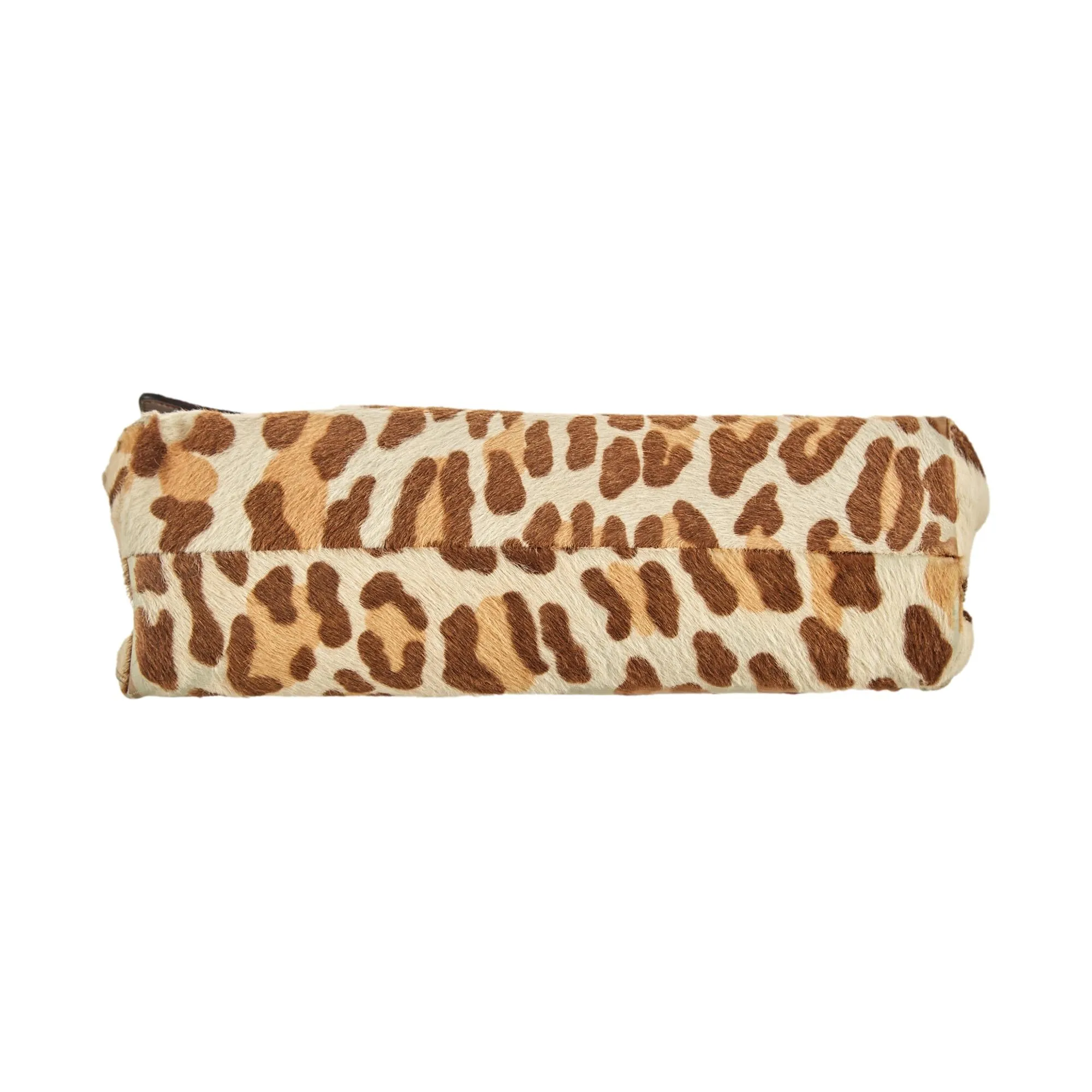 Prada Leopard Print Calf Hair Shoulder Bag