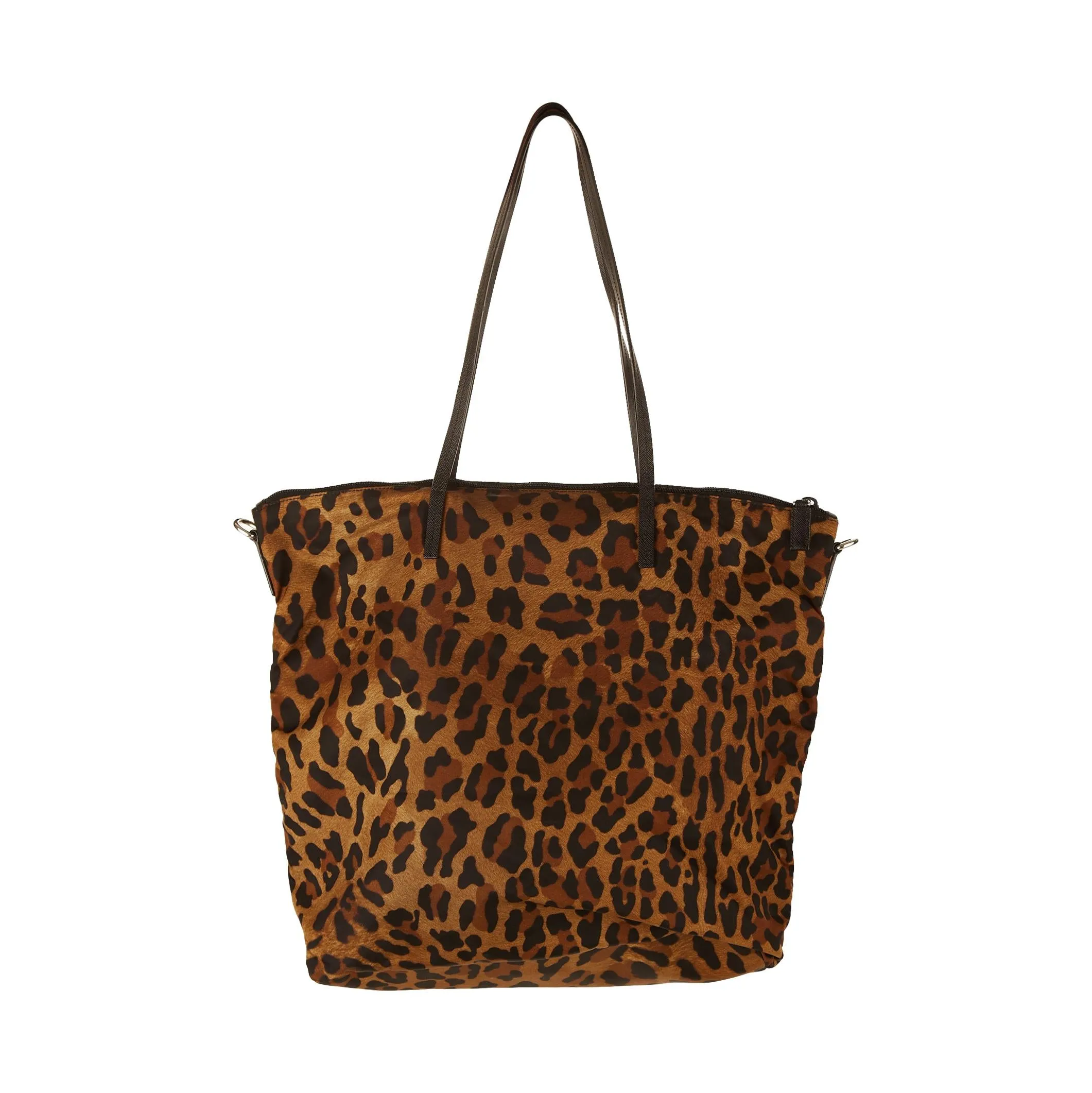 Prada Leopard Print Nylon 2Way Bag