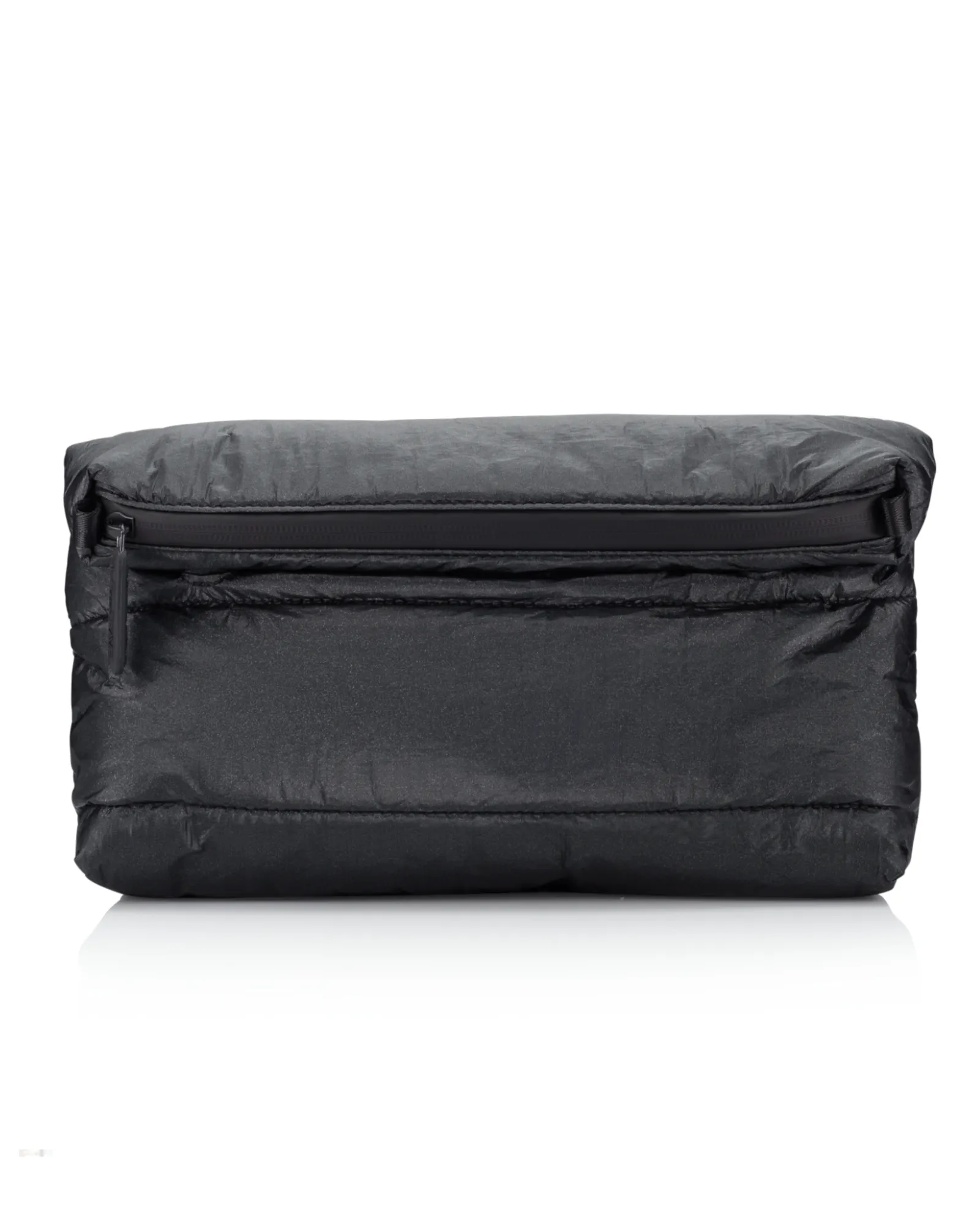 Puffer Crossbody Purse | Black Shimmer