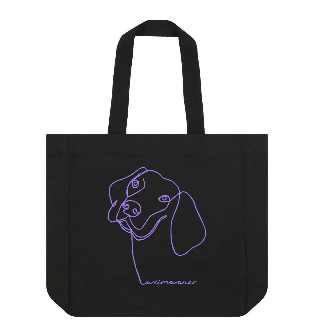 Purple Dog Shopper Tote