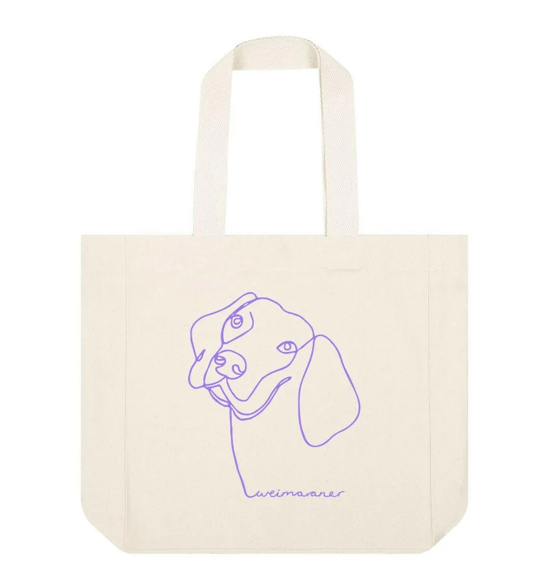 Purple Dog Shopper Tote