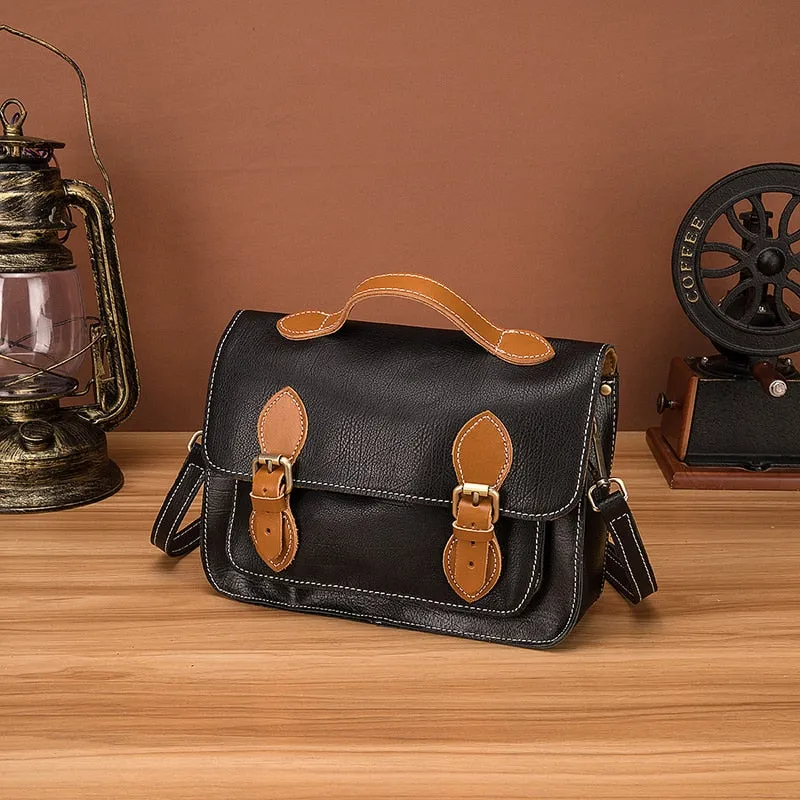 Quality Genuine Leather Women Messenger Over The Shoulder Tote