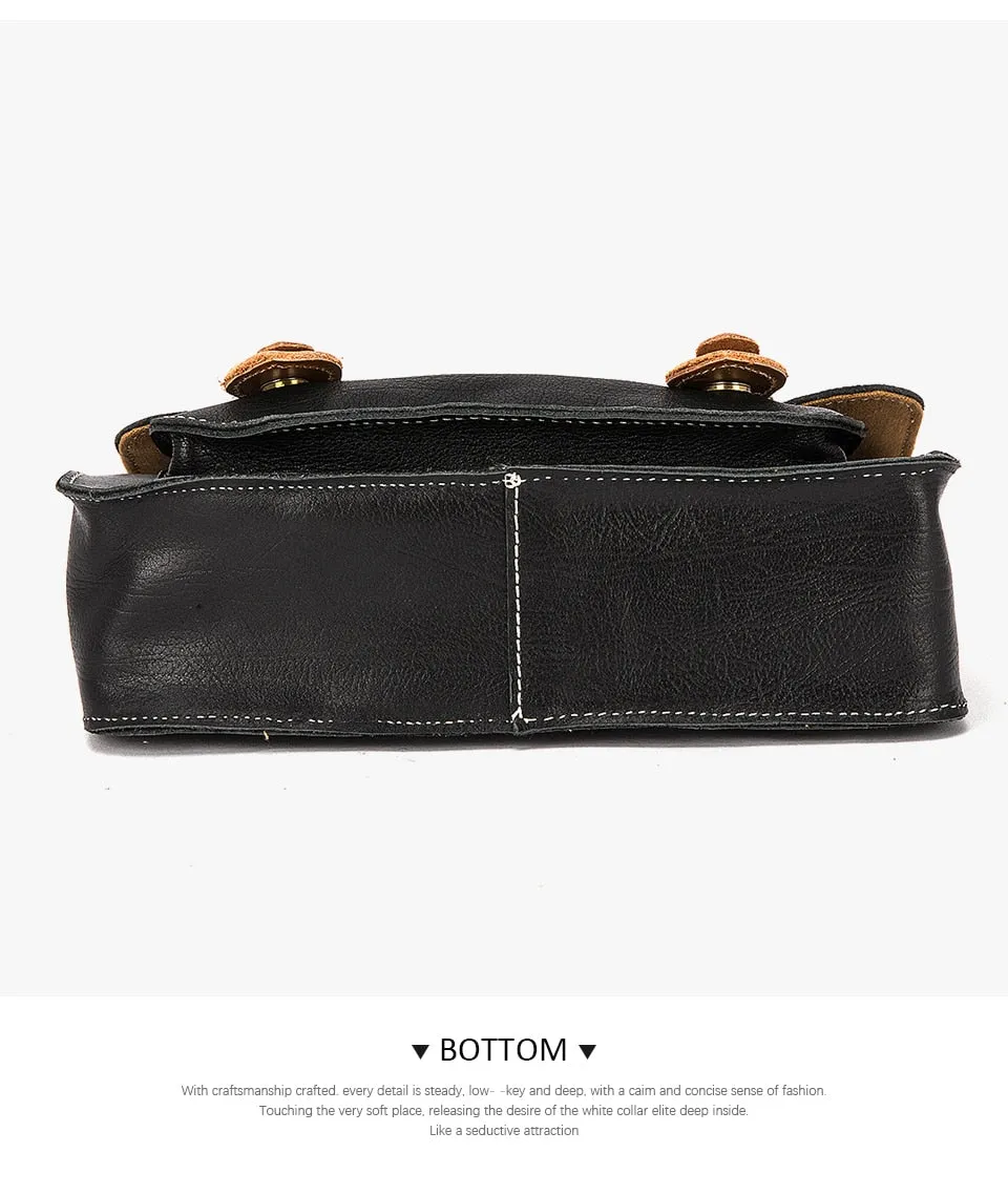 Quality Genuine Leather Women Messenger Over The Shoulder Tote
