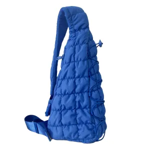 Quilted Sling Bag in Blue