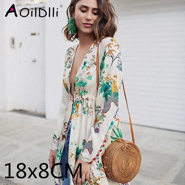 Rattan Round Shoulder Bag