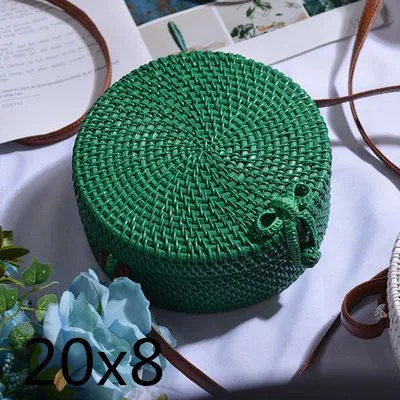 Rattan Round Shoulder Bag