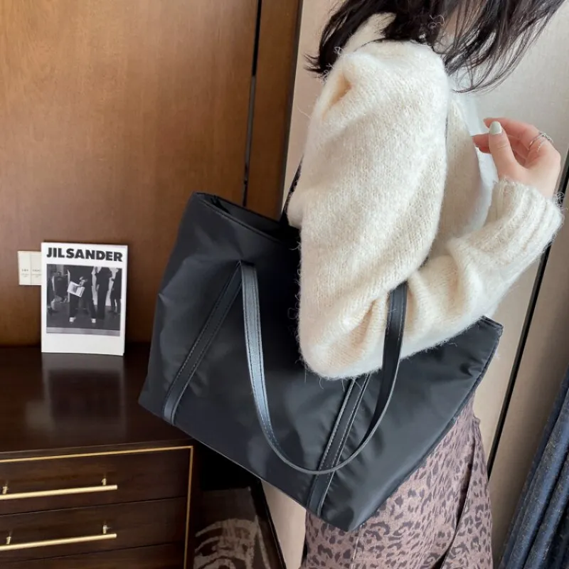 Realaiot Top handle Women Dumpling bag Handbags thick Oxford Shoulder bag Luxury Designer waterproof nylon portabl Tote Bags