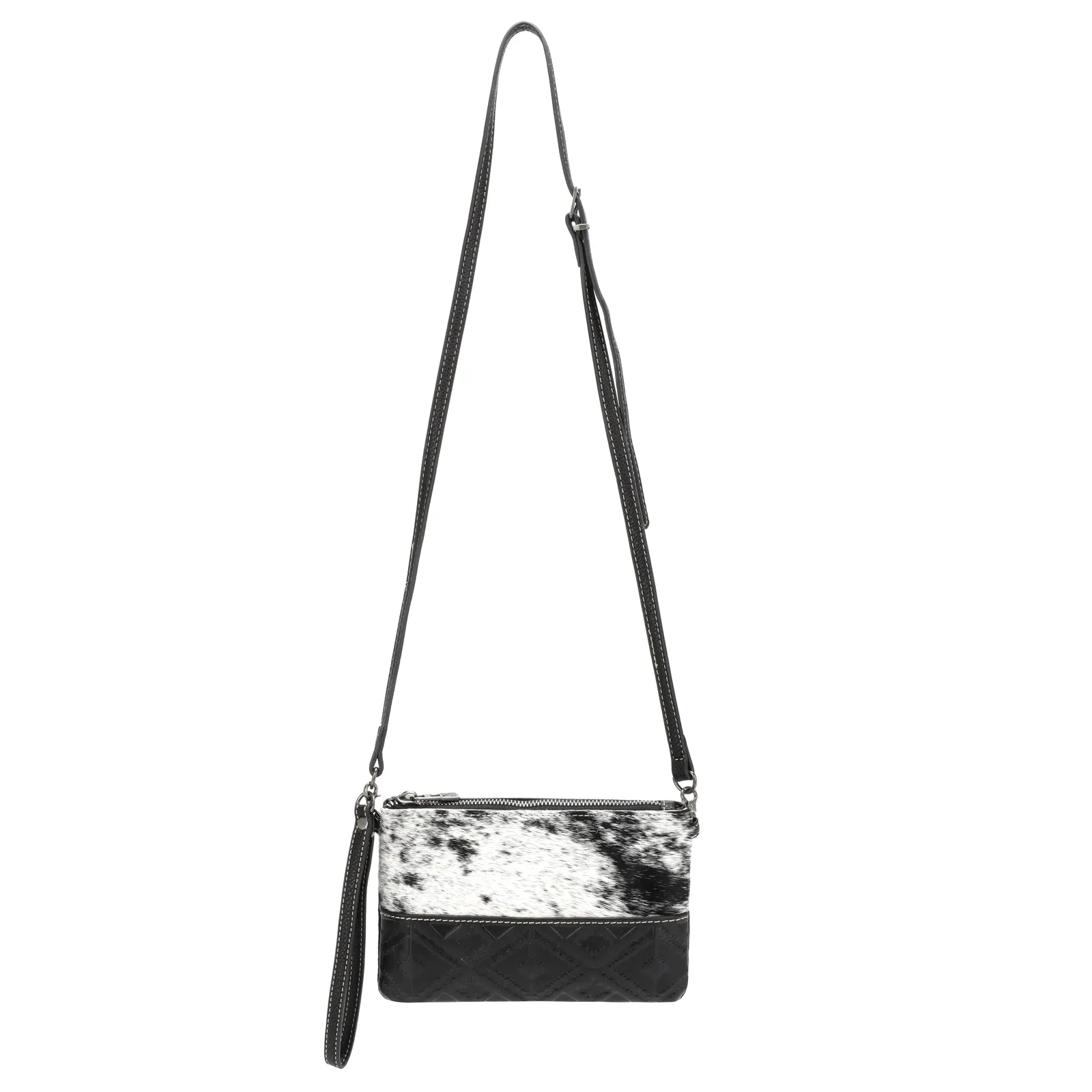 RLH-024 Montana West Hair-On Cowhide Leather Clutch/Crossbody