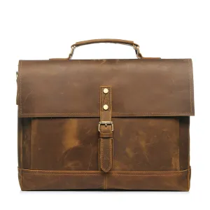 ROCKCOW Mens New Genuine Leather Messenger Bag Business Briefcase Crossbody Bag YD8047