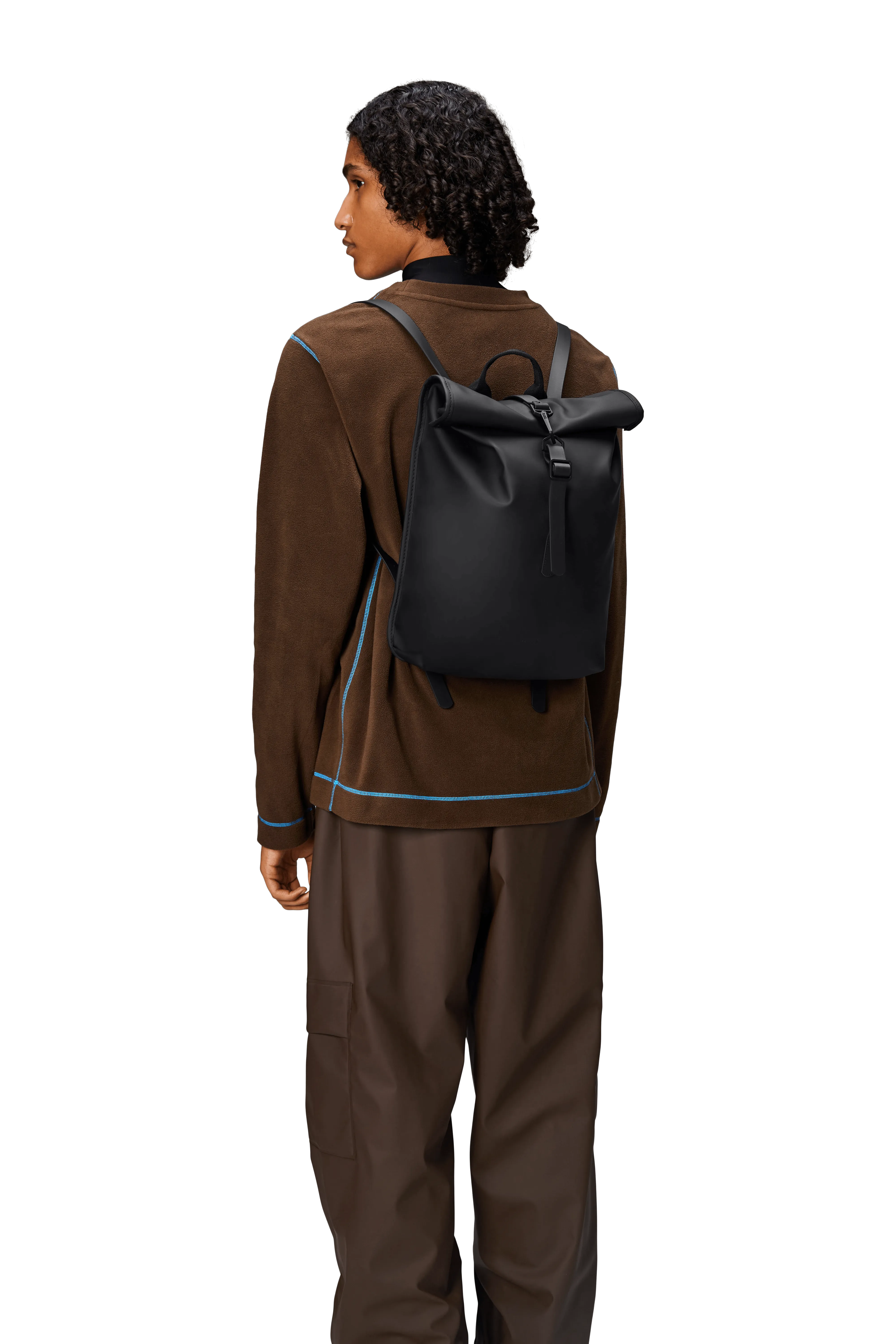 Rolltop Rucksack Mini W3 - BLACK