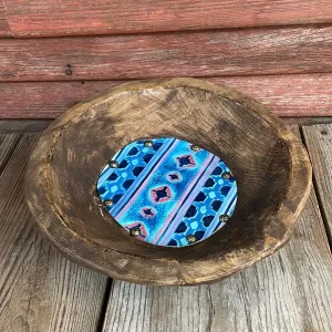 Round Décor Bowl - Medium -  w/ Tucson Sundown Navajo