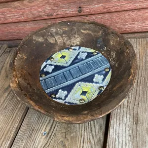 Round Décor Bowl - Small -  w/ Teton Sundown Navajo