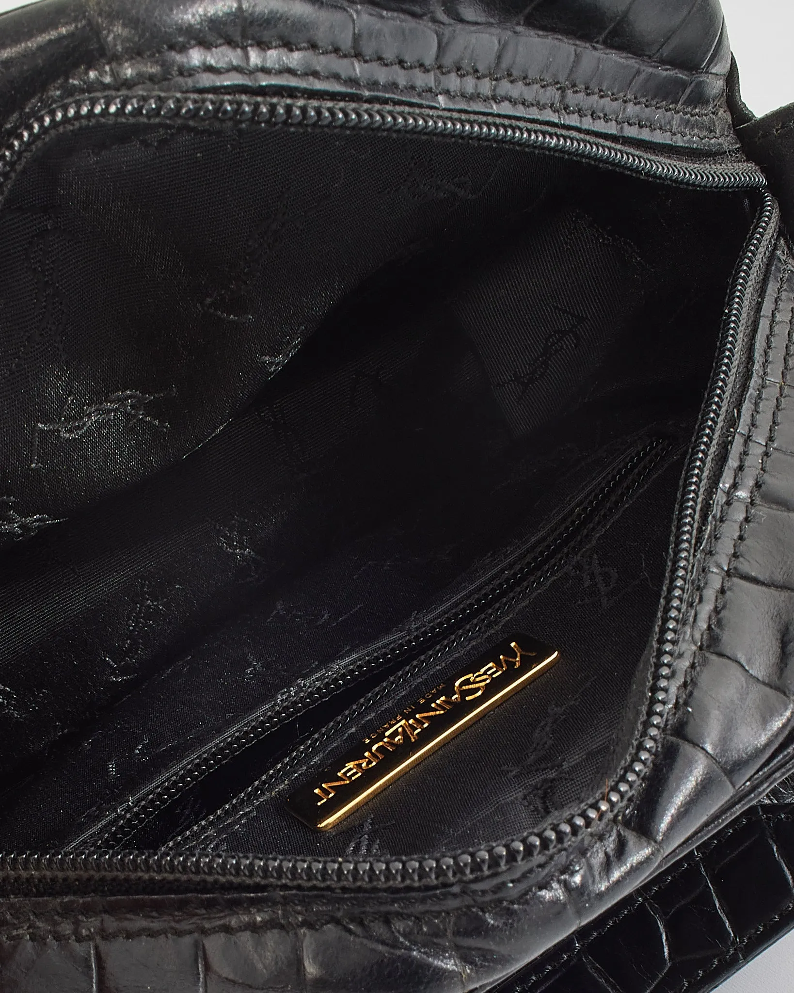Saint Laurent Black Leather Shoulder Bag