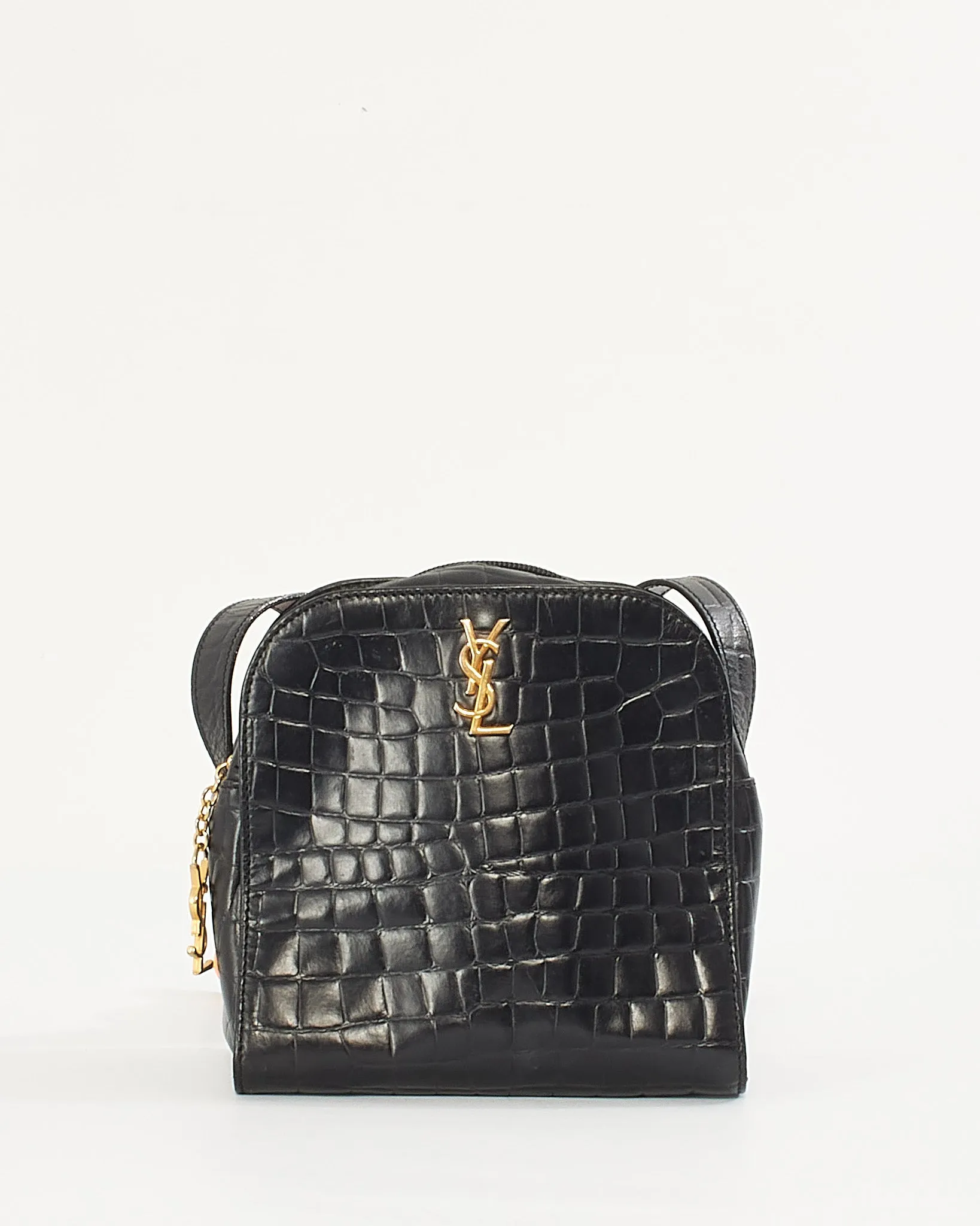 Saint Laurent Black Leather Shoulder Bag