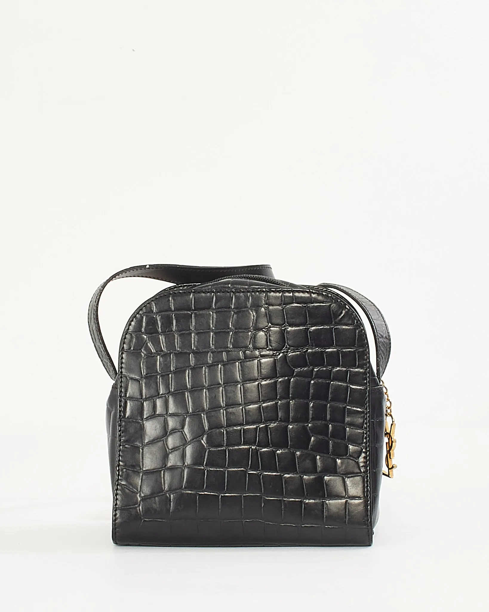Saint Laurent Black Leather Shoulder Bag