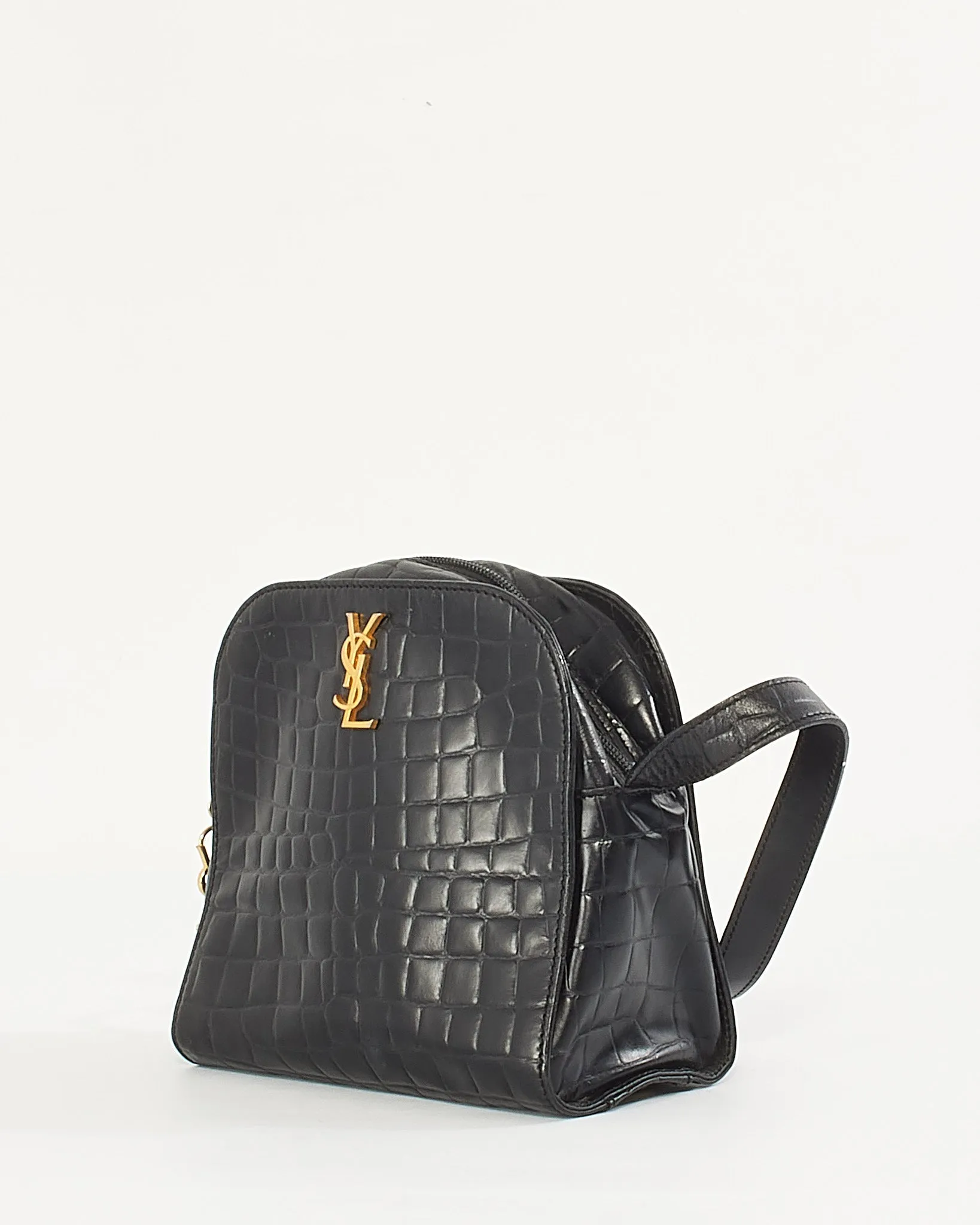 Saint Laurent Black Leather Shoulder Bag
