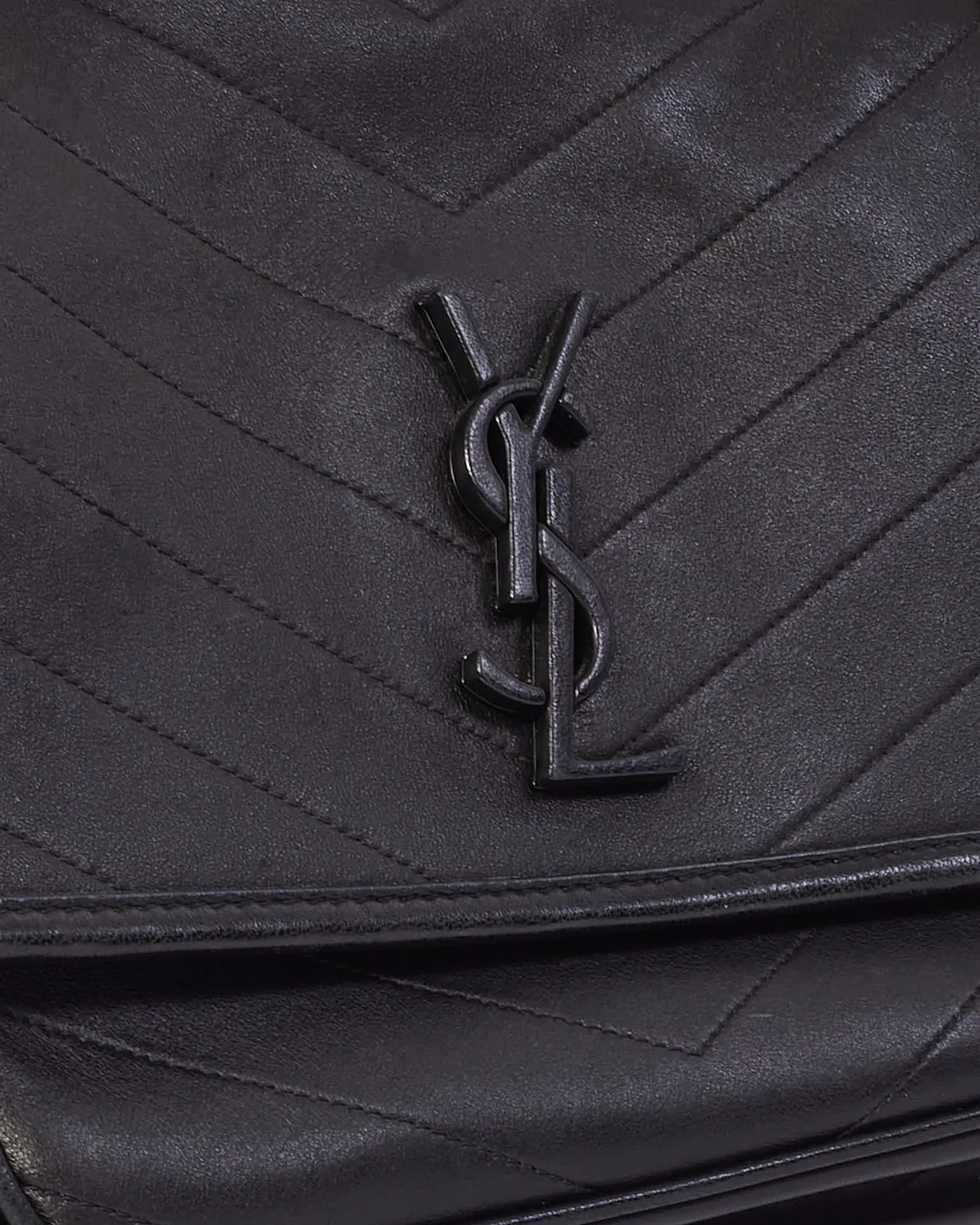 Saint Laurent Black Smooth Leather Medium Nikki Bag