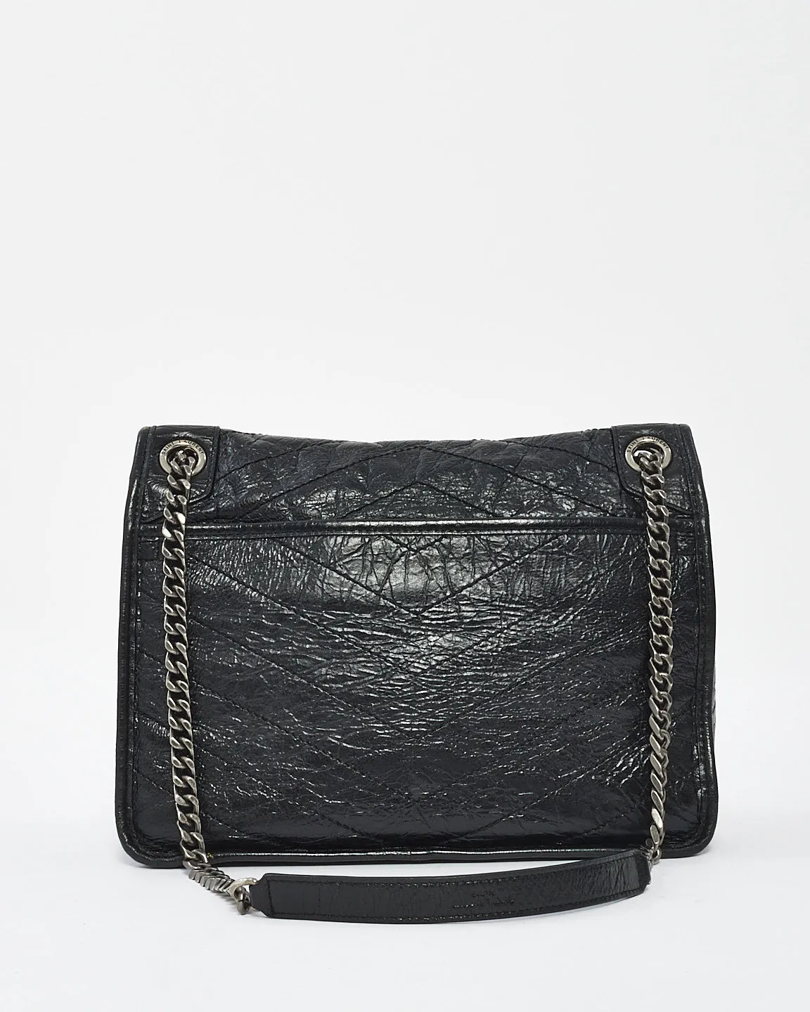 Saint Laurent Black Vintage Leather Medium Nikki Shoulder Bag