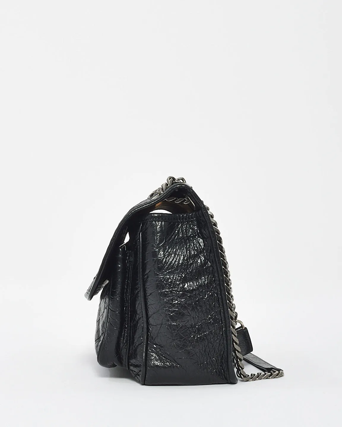 Saint Laurent Black Vintage Leather Medium Nikki Shoulder Bag