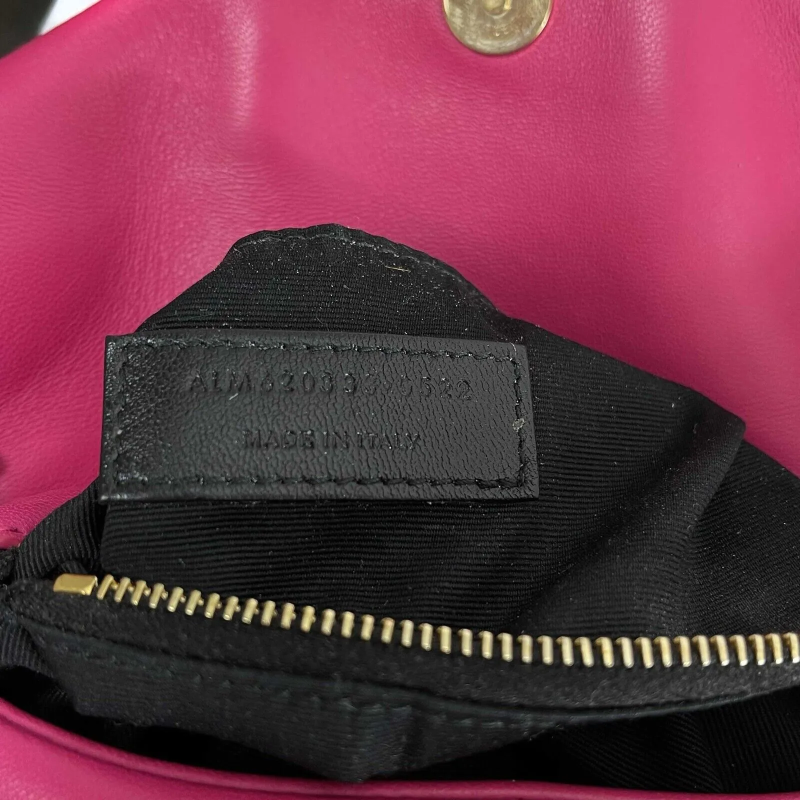 Saint Laurent - YSL - Puffer Toy Bag in Quilted Lambskin Fuschia Pink Crossbody
