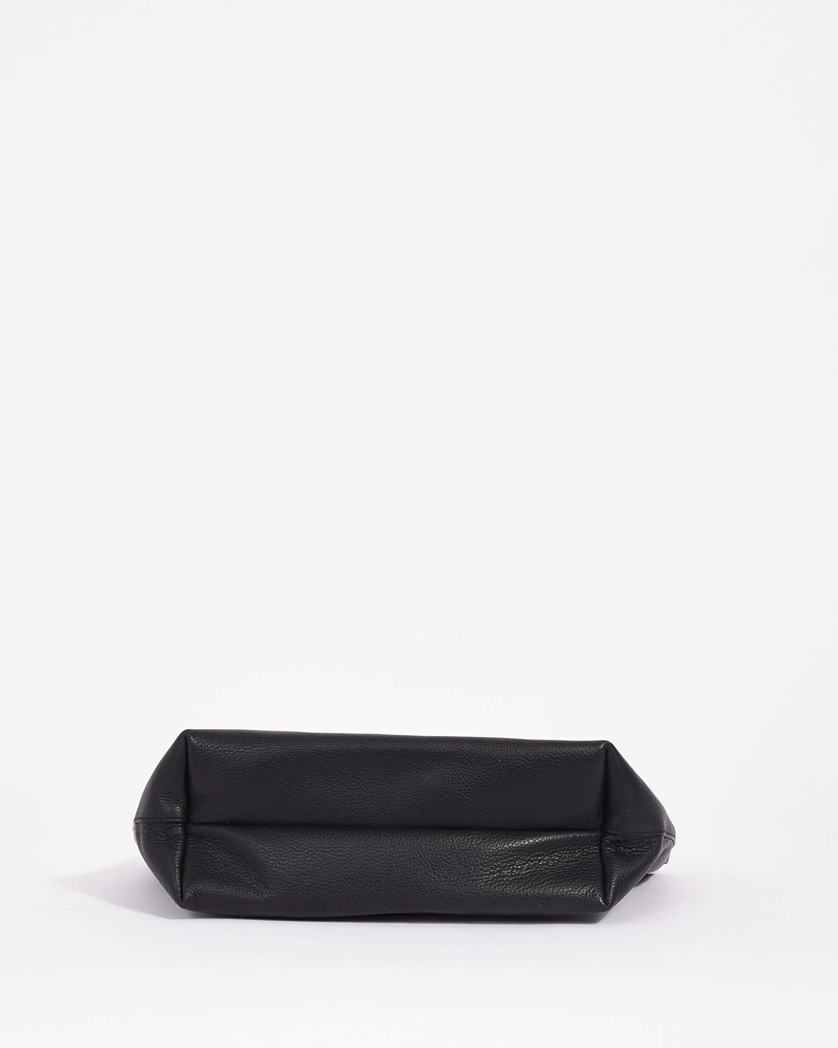 Salvatore Ferragamo Black Leather Small Tote Bag