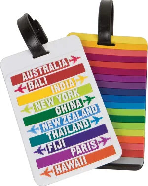 Set of 2 Luggage Tags - Hot Spots