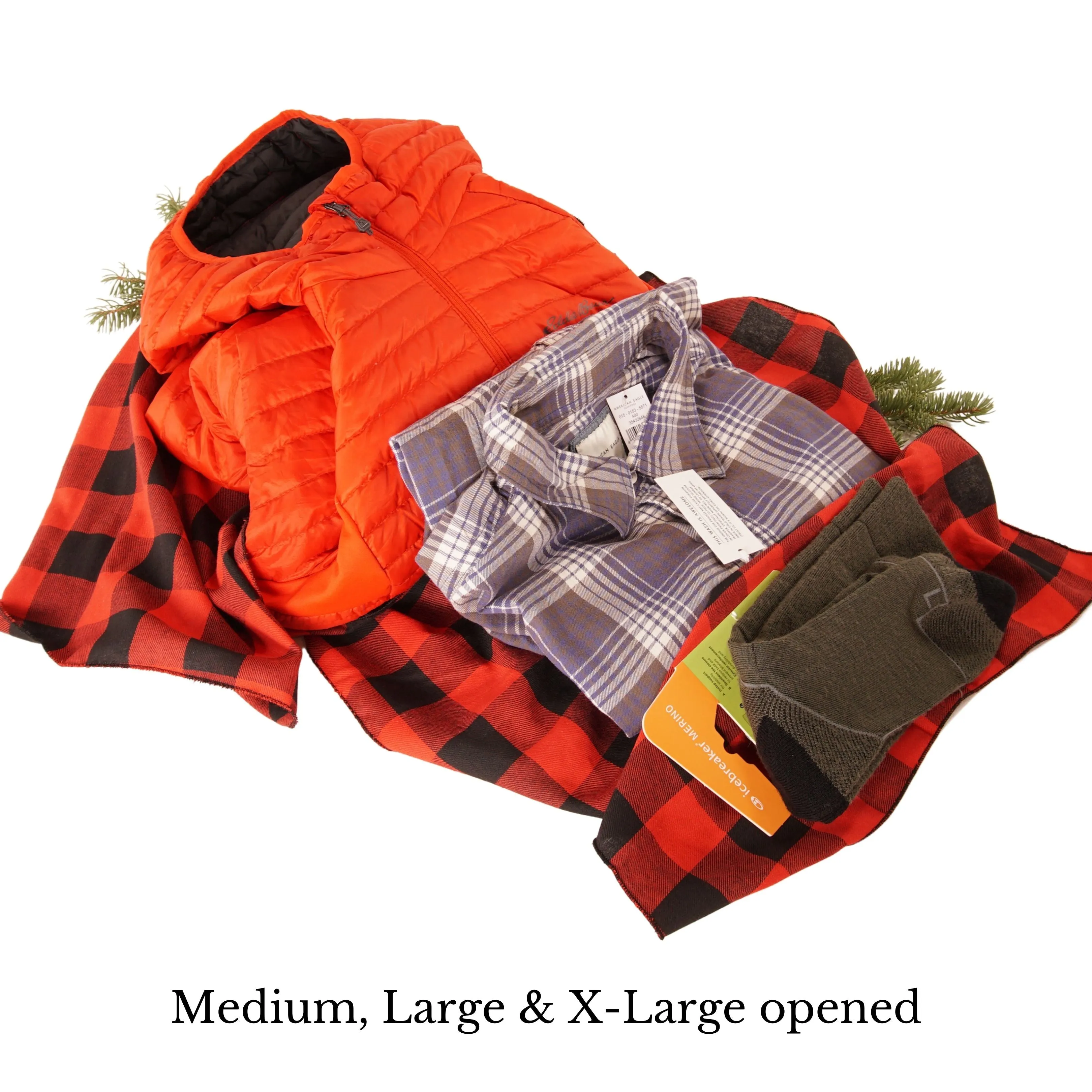 Set of 5 Bonbon Wraps - Red Buffalo Plaid