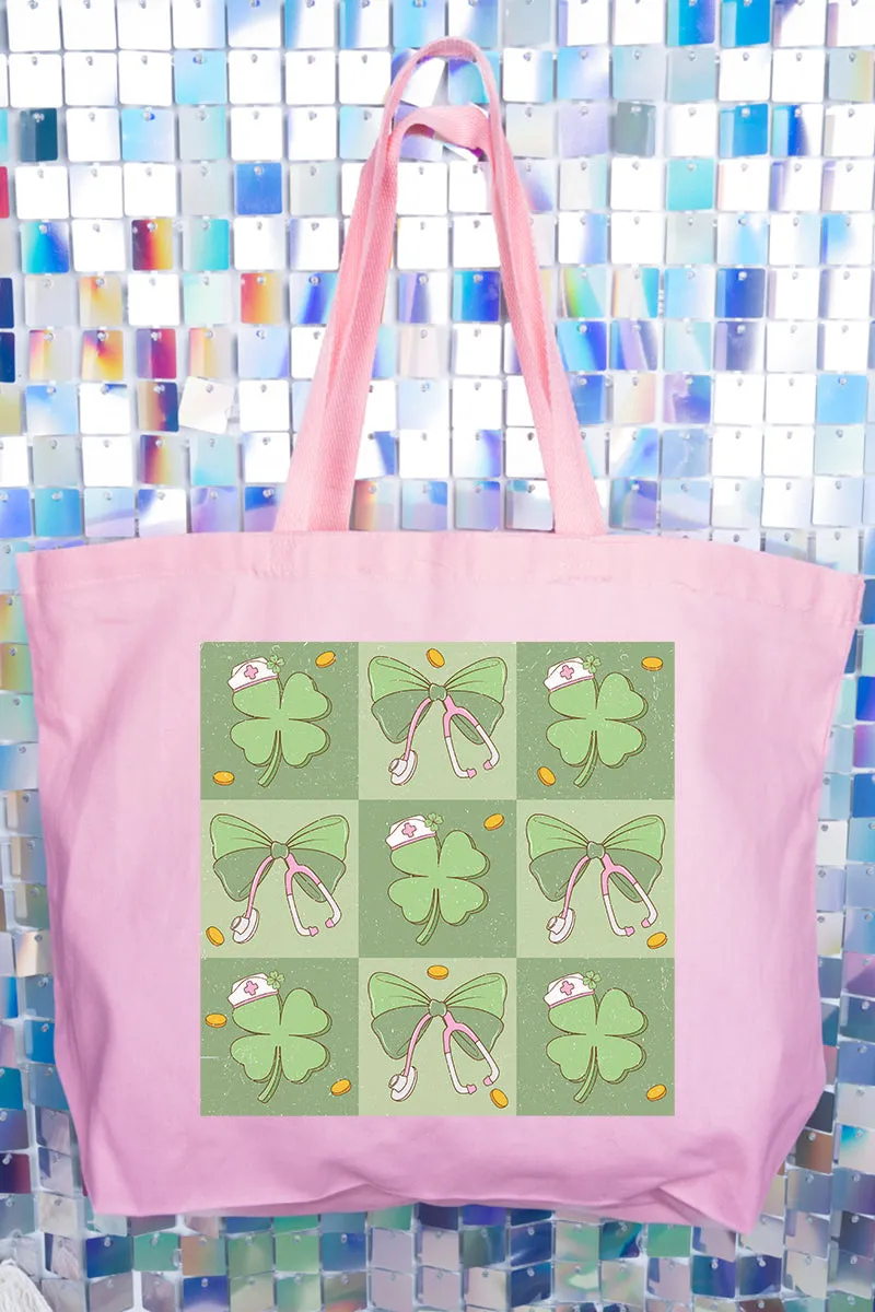 Shamrock Care Canvas Jumbo Tote
