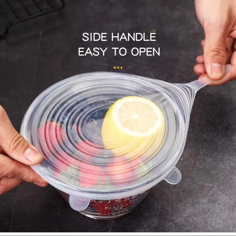 Silicone Stretch Lids - Set For 6