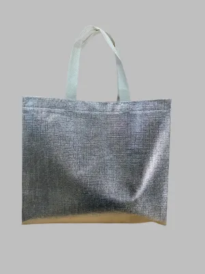 Silver Bags-12"x13" w/White Handle