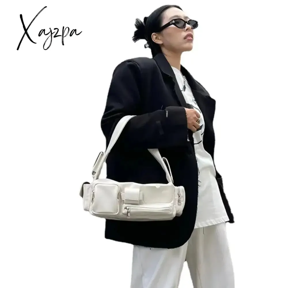 Simple PU Leather Branded Multi-function Crossbody Handbags and Purses Spring Women's Designer Shoulder Bag Ladies Travel Bag