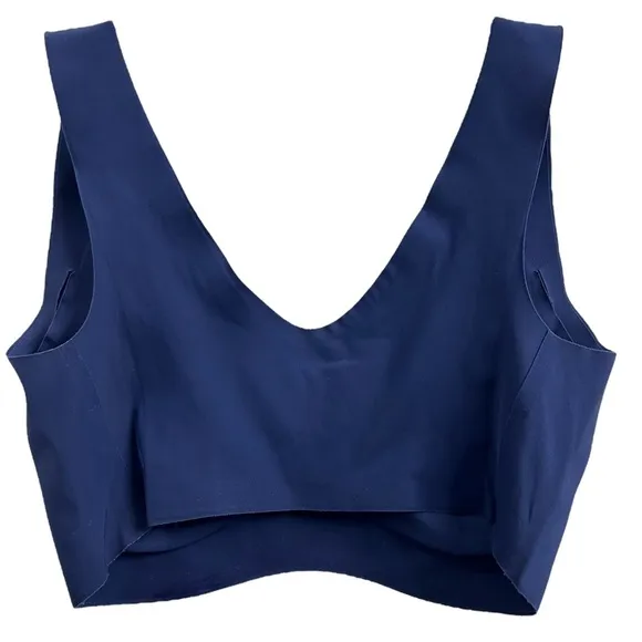 SLOGGI *TWO* Zero Feel Slip On Bralettes In Black &amp; Navy Blue Size M ✨EUC✨