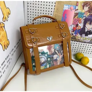 Sohiwoo JK Uniform Backpacks Women Y2K Subculture PU Satchels Aesthetic Designer Mochilas Para Mujer Daily Students Ita Bag Female