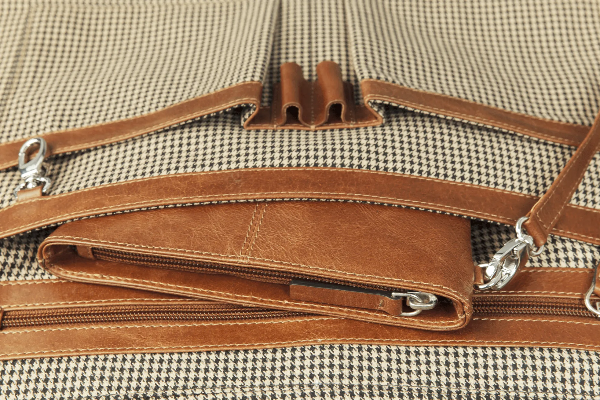 Sophie Tan Leather Womens 15" Laptop Tote