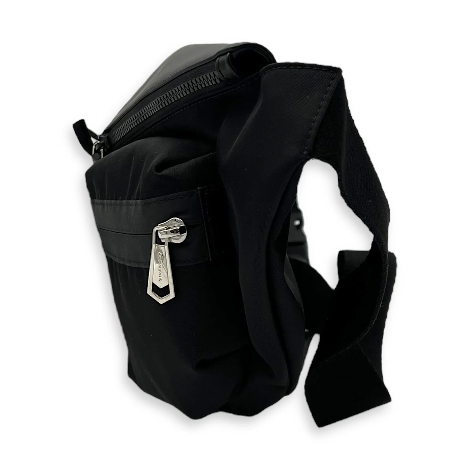 Spectre Crossbody bag in Nylon, Silver Hardware