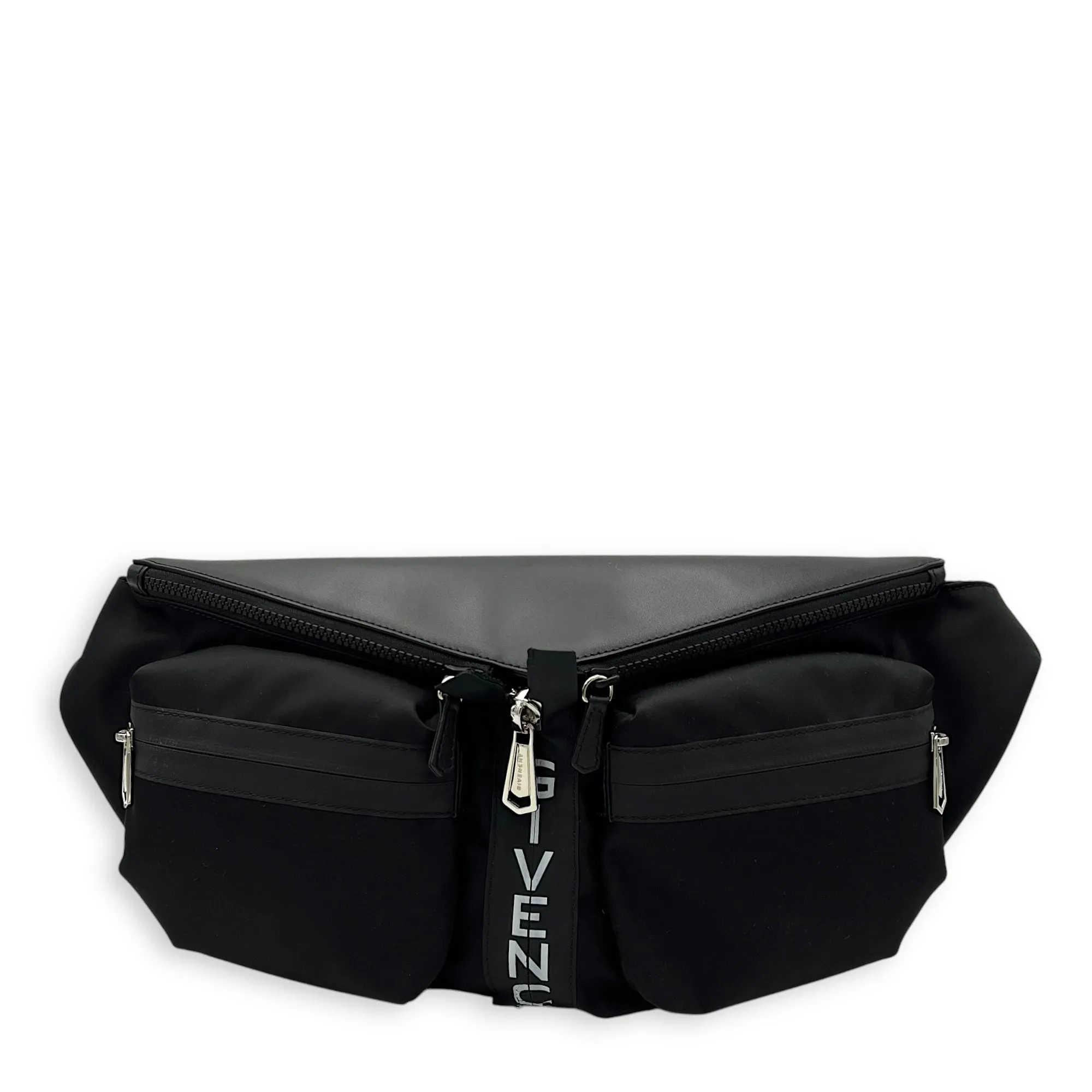 Spectre Crossbody bag in Nylon, Silver Hardware